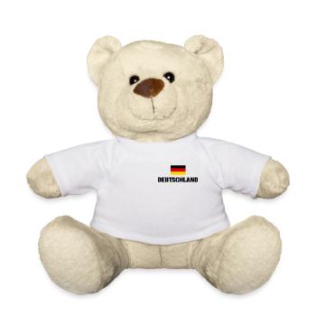 Deutschland deutsche Flagge deutsch Fahne Geschenk - Teddy - Weiß - Vorne