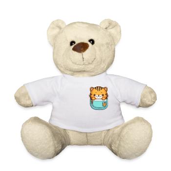 Kawaii Taschen Tiger - Teddy - Weiß - Vorne