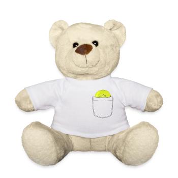 Poche poitrine avec kiwi - Nounours - blanc - Devant