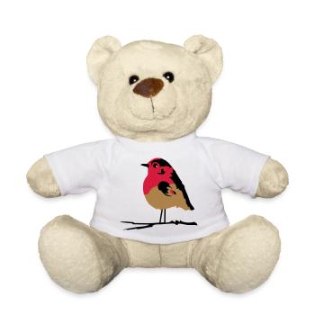 Rotkehlchen - Teddy - Weiß - Vorne
