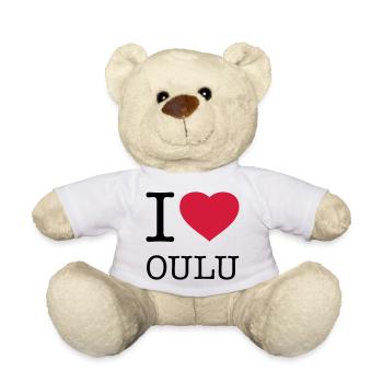 I LOVE OULU Finland - Teddy Bear - white - Front