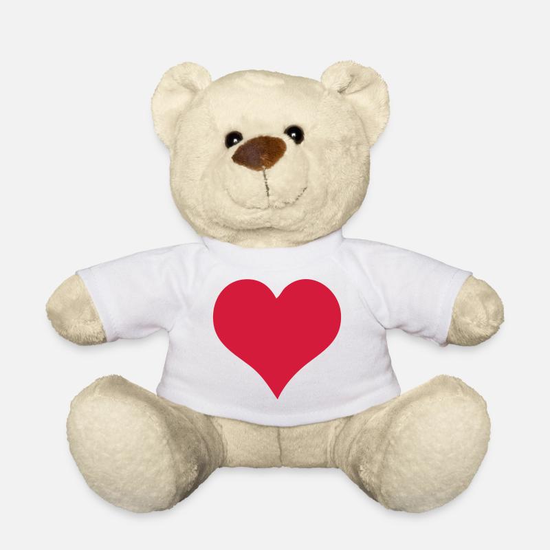 Herz - Teddy - Weiß