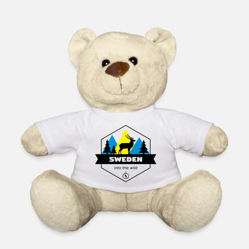La Suède dans la nature - Nounours - blanc
