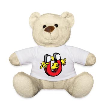Chick Magnet - Teddy Bear - white - Front