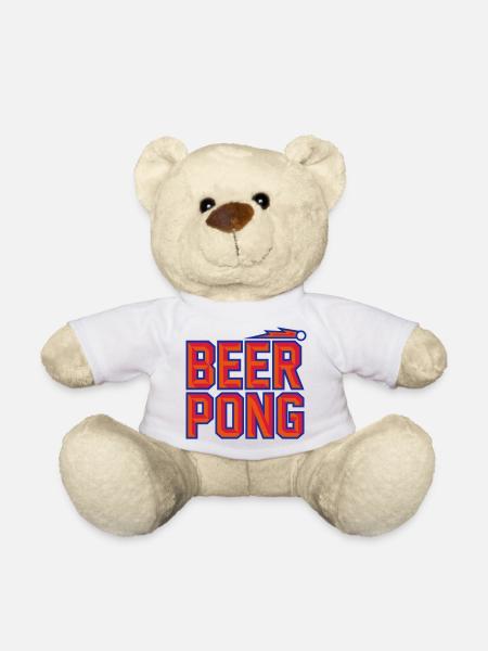 Beer Pong 3D - Teddy - Weiß