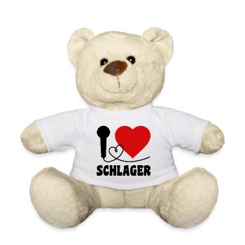 I Love Schlager - Teddy - Weiß - Vorne