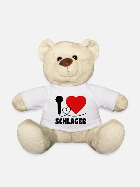 I Love Schlager - Teddy - Weiß