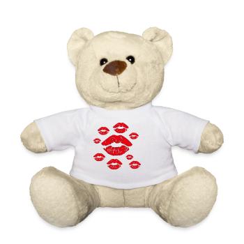 Kisses - Teddy Bear - white - Front