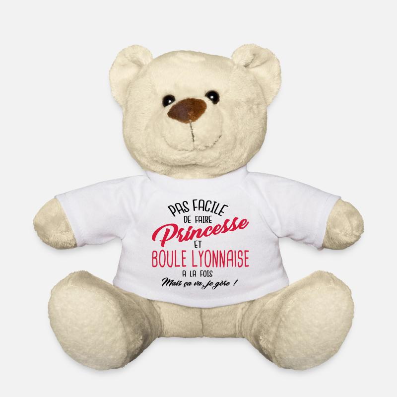 Princesse et boule lyonnaise - Nounours - blanc