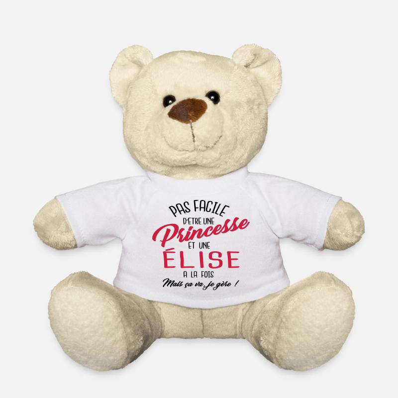 Princesse et Élise - Nounours - blanc