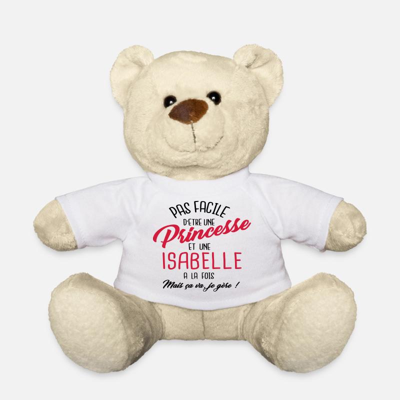 Princesse et Isabelle - Nounours - blanc