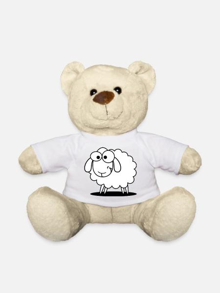 Cooles Schaf - Teddy - Weiß