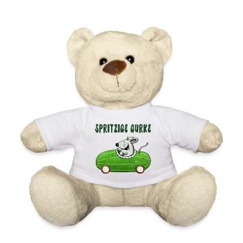 Spritzige Gurke - Spritztour - Auto - Maus - Teddy - Weiß - Vorne