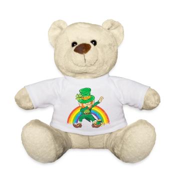 Tanzender Kobold Dabbing Regenbogen - Teddy - Weiß - Vorne