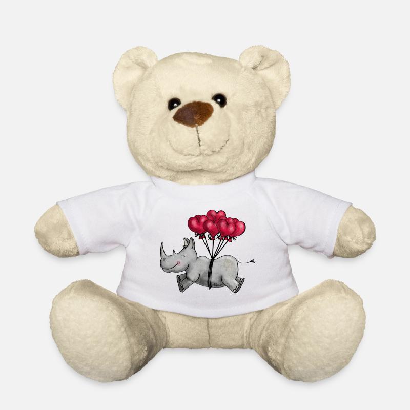 Fliegendes Nashorn - Teddy - Weiß