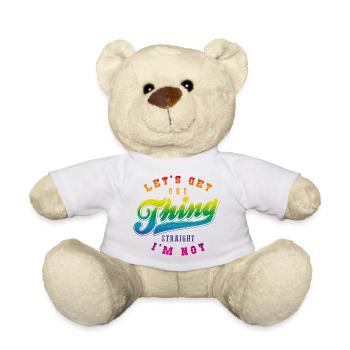 Laisse une chose être claire, je ne suis pas hétéro - Nounours - blanc - Devant