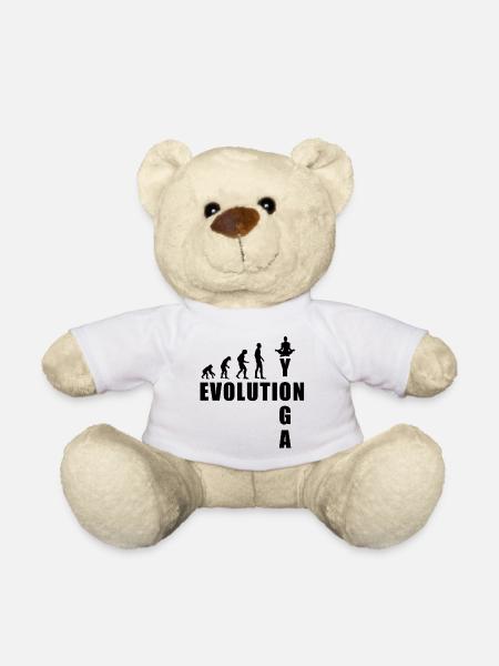 Cadeau de méditation EVOLUTION Yoga - Nounours - blanc