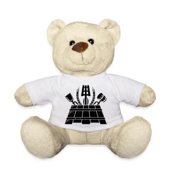 Bierbrauer Zunftzeichen - Teddy - Weiß - Vorne