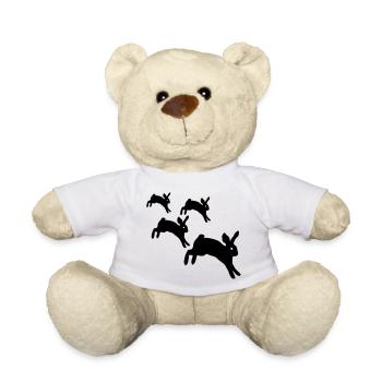 Springen Kaninchen - Teddy - Weiß - Vorne