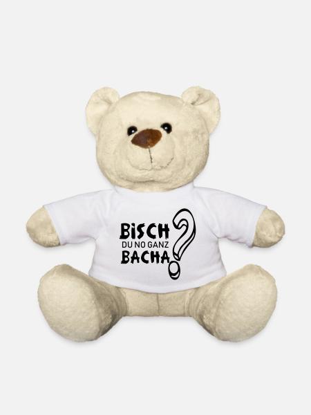 lustige schwäbische Sprüche Schwaben Ländle Spruch - Teddy - Weiß