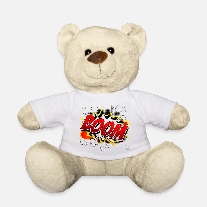 Boom Comic Graphic - Teddy Bear - white