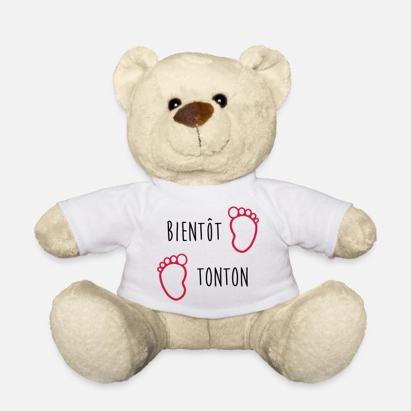 Bientôt Tonton / Bébé / Naissance / Oncle / Baby - Nounours - blanc