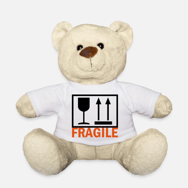 FRAGILE - Nounours - blanc
