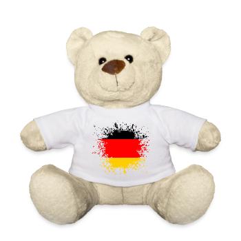 Allemagne Drapeau Allemagne Accueil Blob Spot GER - Nounours - blanc - Devant