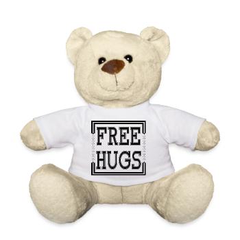 Kostenlose Umarmungen - Teddy - Weiß - Vorne