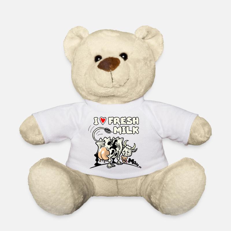 Milchkuh - Teddy - Weiß