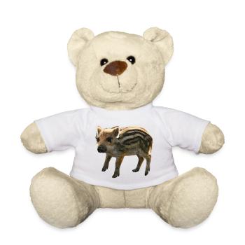 die süßesten tiermotive, Frischling von vorne - Teddy - Weiß - Vorne