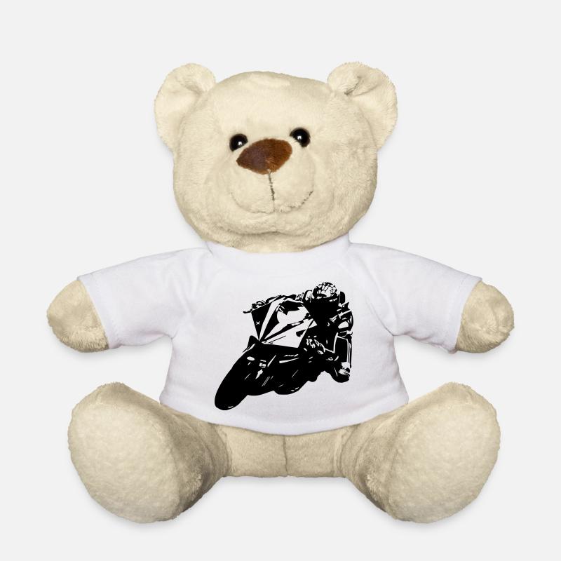 moto - Nounours - blanc