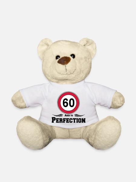 60e anniversaire, 60 ans vieilli à la perfection (25) - Nounours - blanc