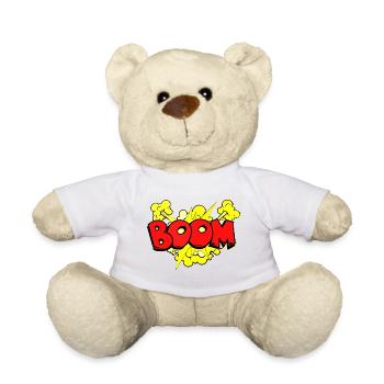 Dynamische Bombenexplosion Illustration - Teddy - Weiß - Vorne