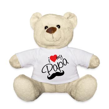 J’aime mon papa - Nounours - blanc - Devant