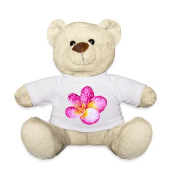 Swirly Plumeria - Nounours - blanc - Devant