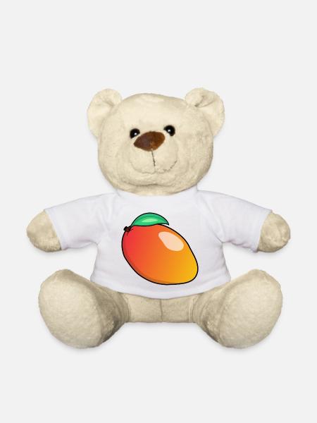Fruits crew | Fruit Team | mango - Teddy Bear - white