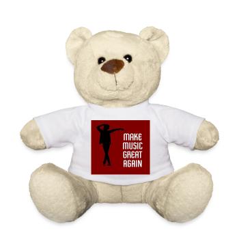 Make Music Great Again - Teddy Bear - white - Front