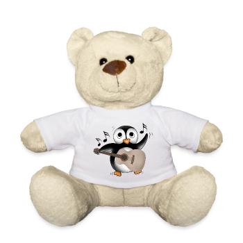 Pinguin Gitarre - Teddy - Weiß - Vorne