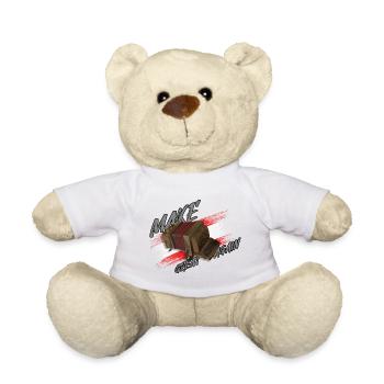 MAKE Squeeze GREAT AGAIN | ZiachON! - Teddy Bear - white - Front