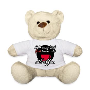 Kaffee Liebe Freunde Kollegen Sprüche - Teddy - Weiß - Vorne