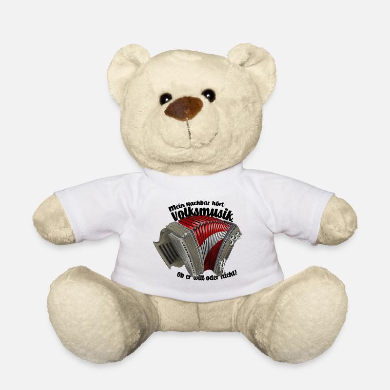 Mein Nachbar hört Volksmusik / Dunkel | ZiachON! - Teddy - Weiß