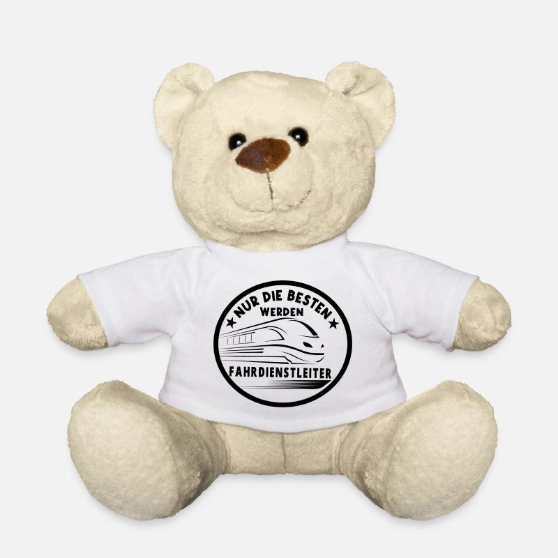 Fahrdienstleiter und Eisenbahner Sprüche - Teddy - Weiß