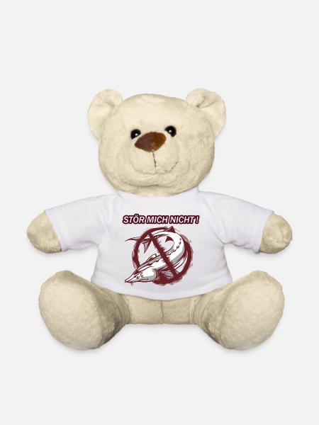 Stör mich nicht Fisch Angeln - Teddy - Weiß