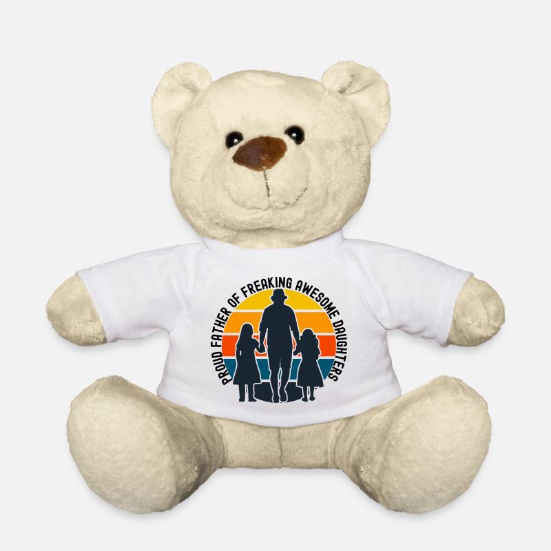 Silhouetten der Familie Sunset - Teddy - Weiß