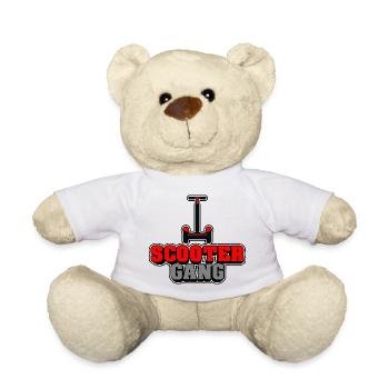 Bande de scooters - Nounours - blanc - Devant