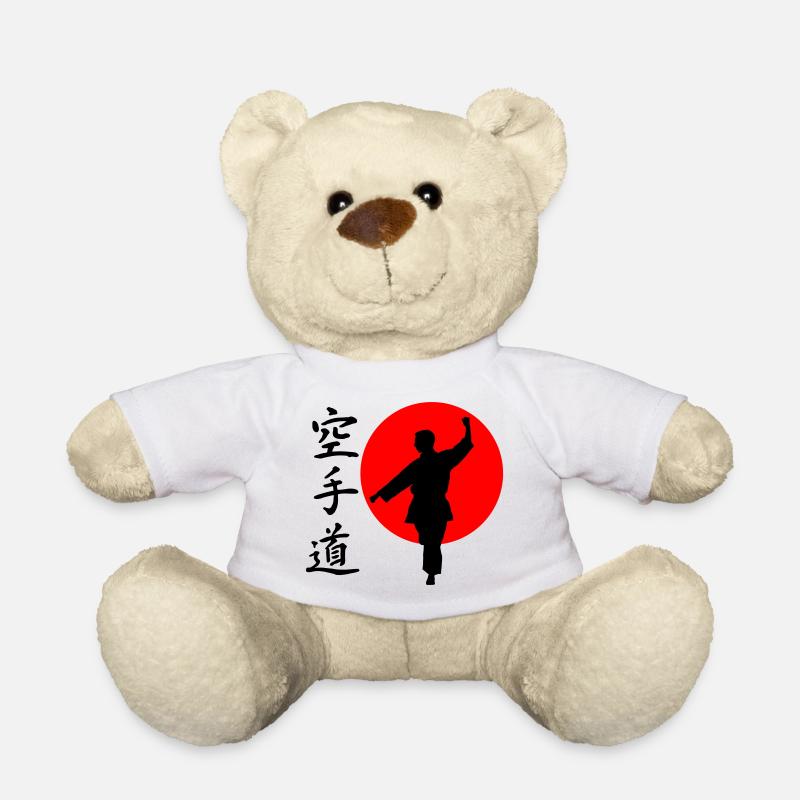 Karate Gangaku with lettering - Teddy Bear - white