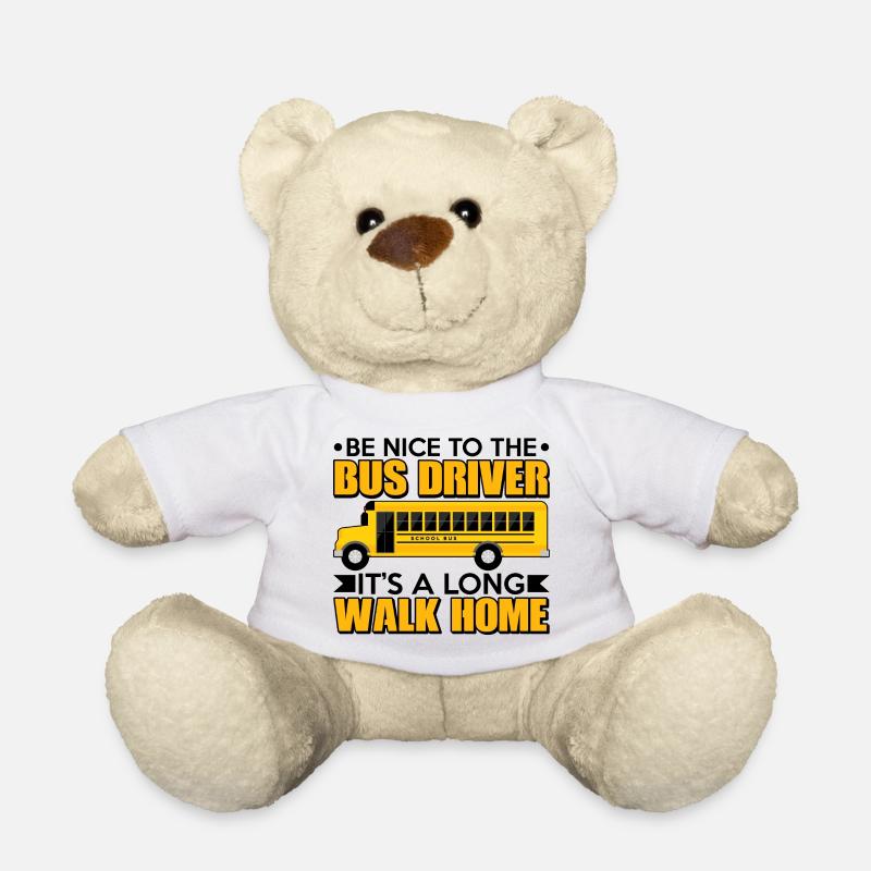 Bus Berufskraftfahrer Busfahrer Busse Busfahrer - Teddy - Weiß