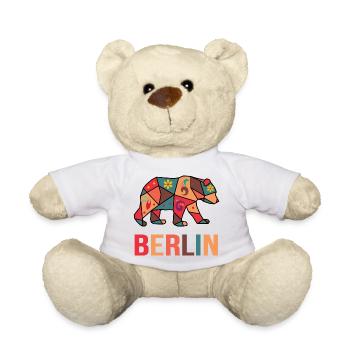 Hauptstad Berlin Tolles Motiv für Berliner - Teddy - Weiß - Vorne