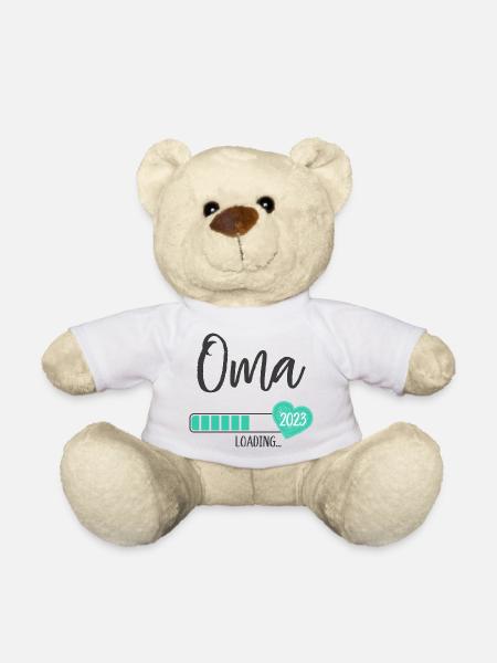 Oma Loading 2023 Herz Junge Werdende Großmutter - Teddy - Weiß